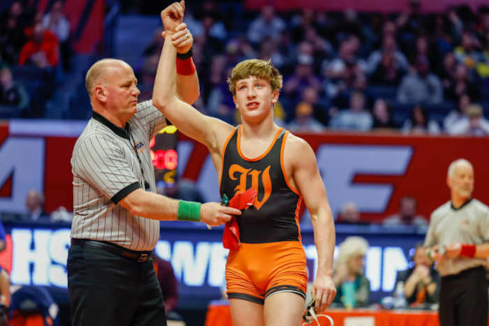 Illinois state wrestling championships February 18 2023 Nate Latsch 15454